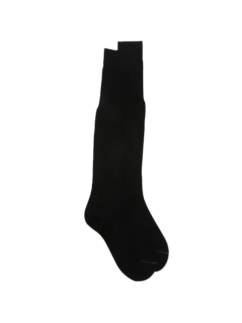 ANT45 Plain long fine-knit socks