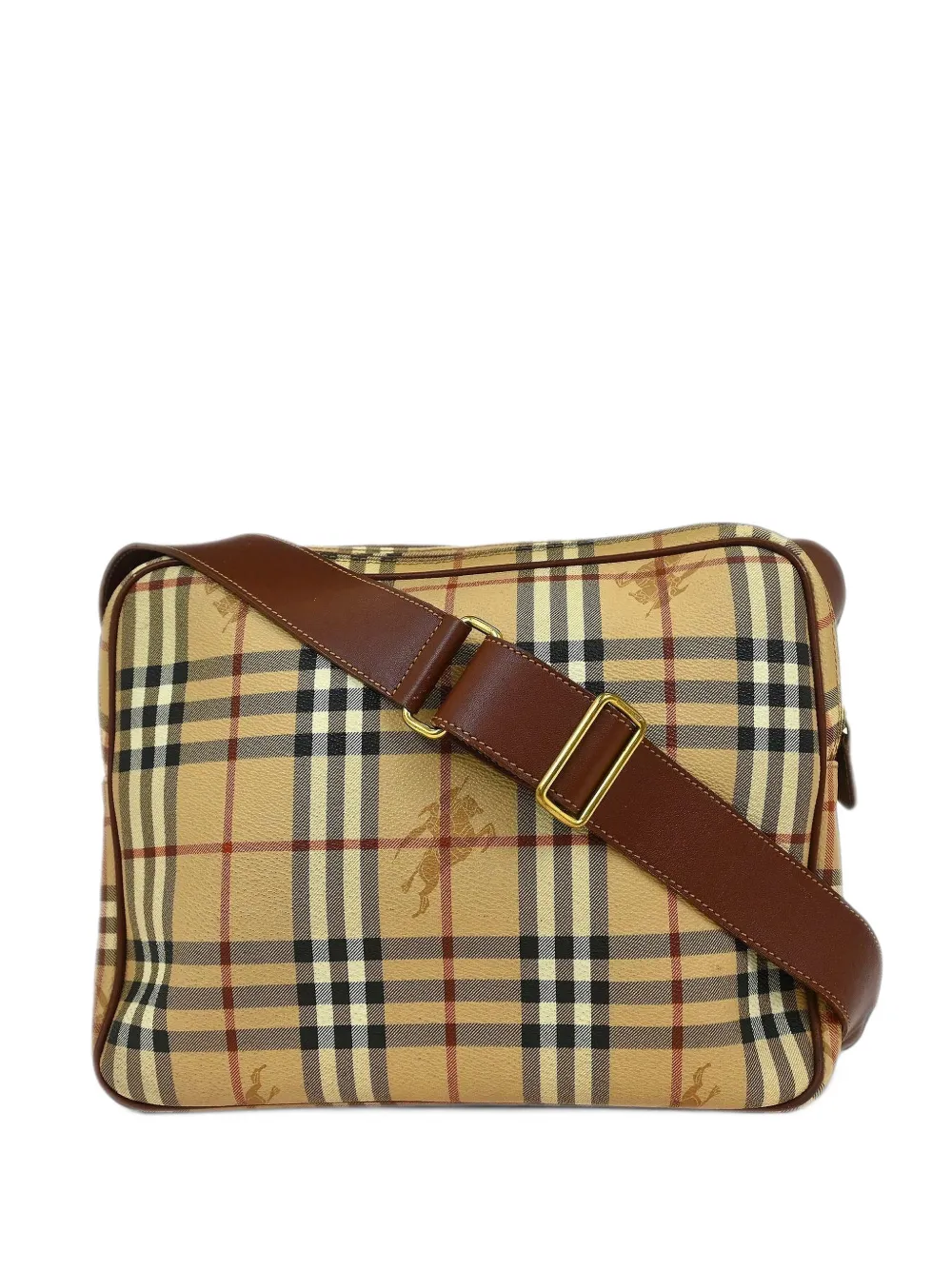 Burberry Pre-Owned House Check shoulder bag - Nude