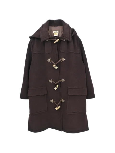 Hermès Pre-Owned toggle-fastening duffle coat