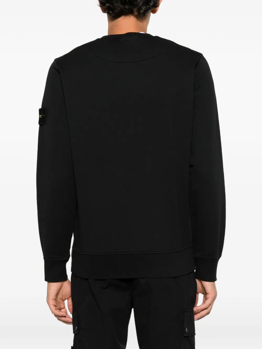 Stone Island logo-patch sweatshirt Zwart