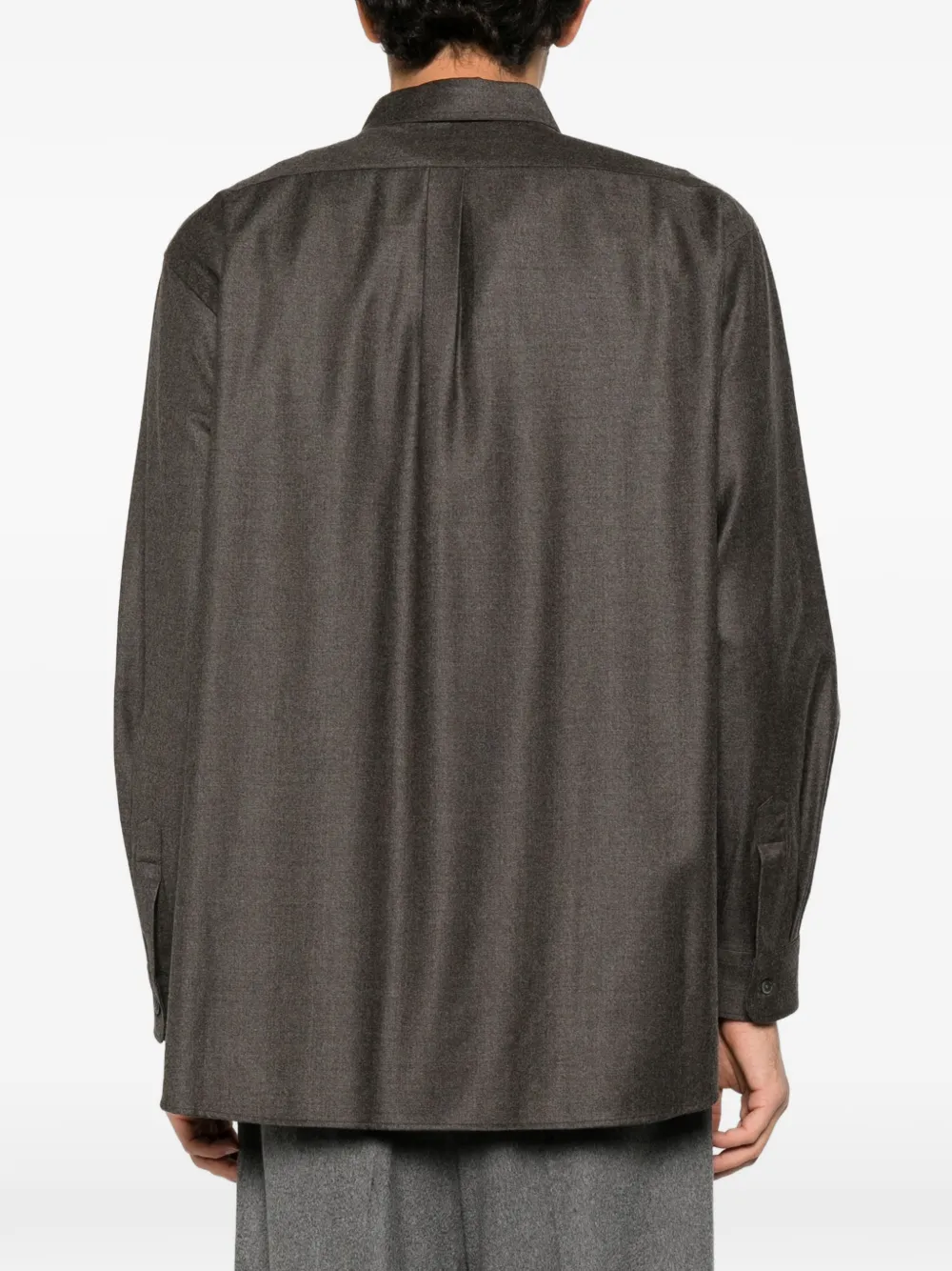 ssstein chest-pocket long-sleeve shirt Grijs