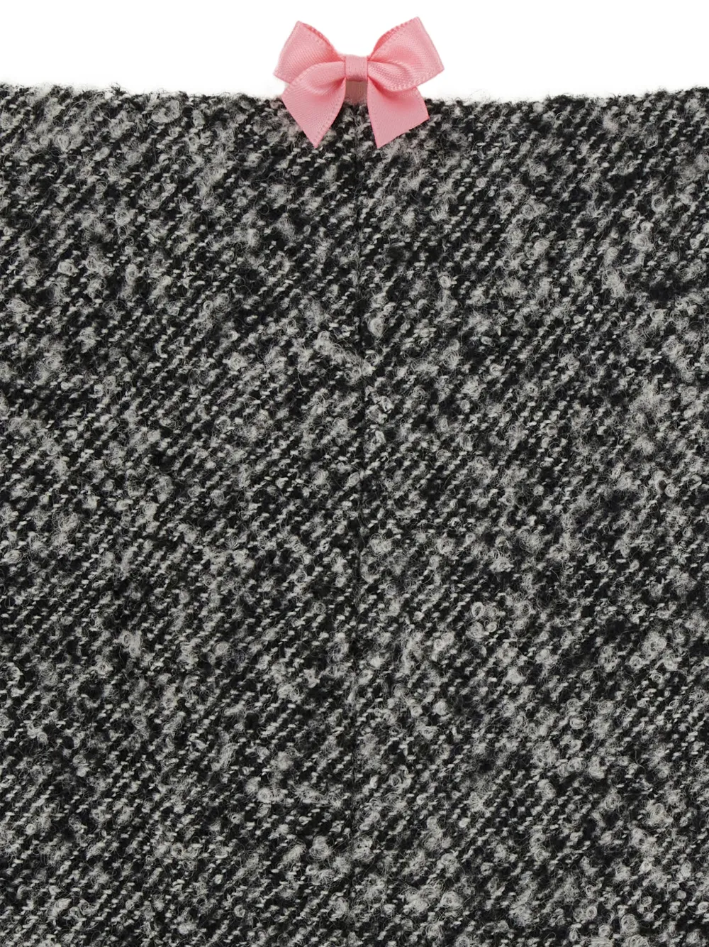 MARKGONG tweed-effect lace-trim skirt Grijs