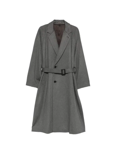 ssstein belted double-breasted coat