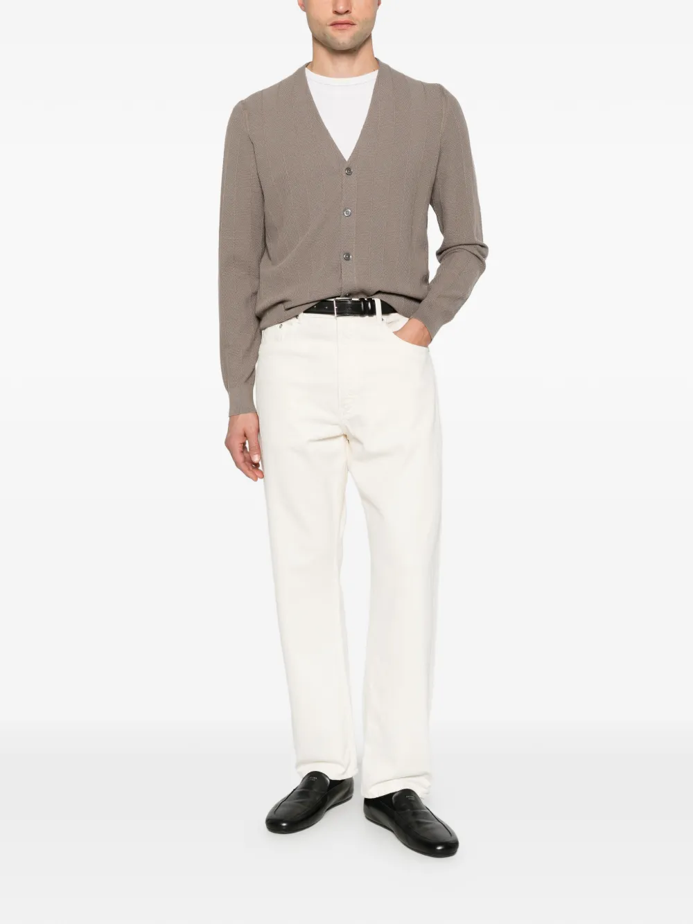 DIKTAT button-up cardigan - Tons neutres DIKTAT button-up cardigan - Tons neutres