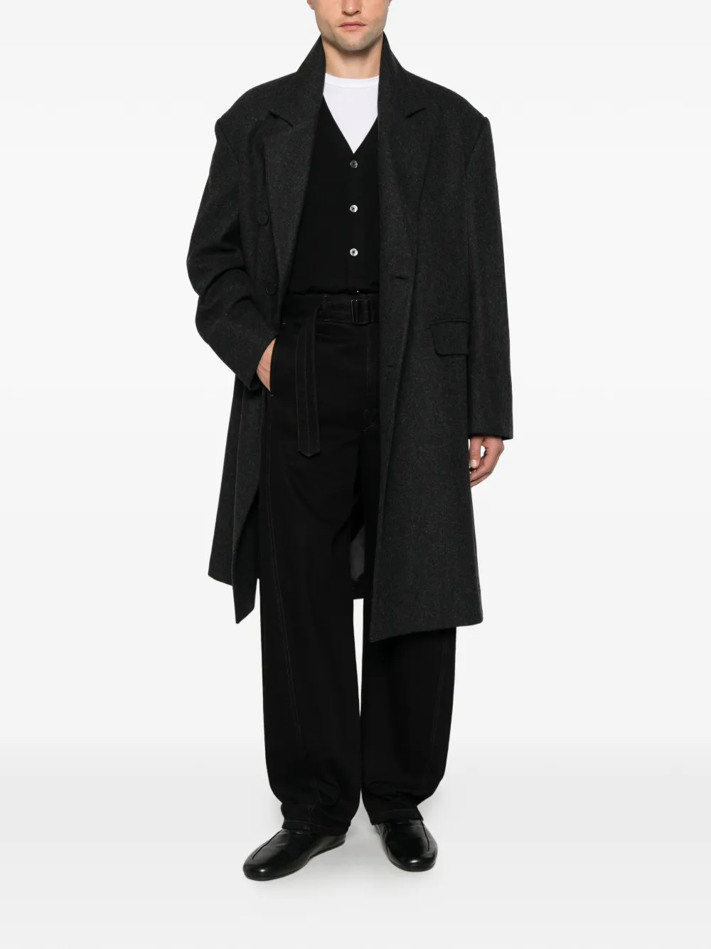 DIKTAT V-neck button-up cardigan - Noir DIKTAT V-neck button-up cardigan - Noir