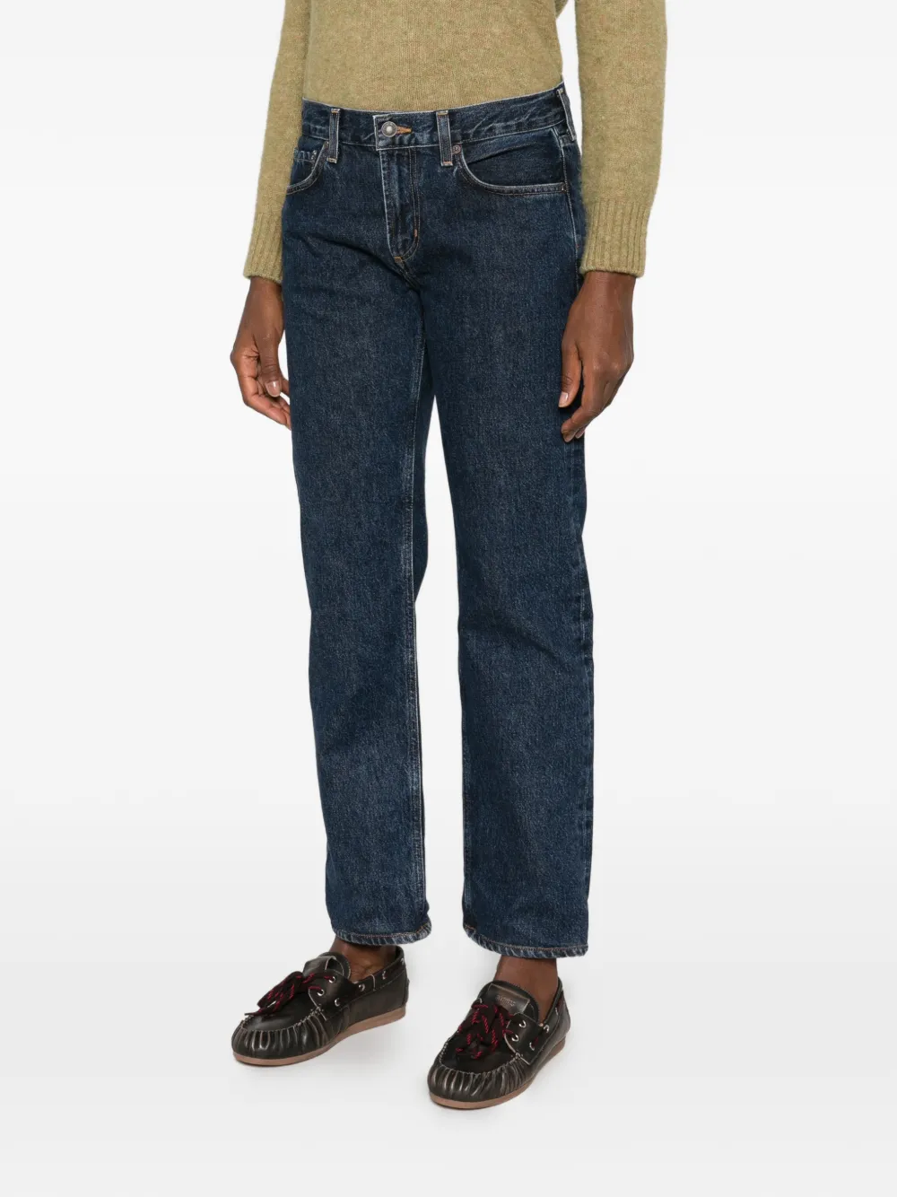 AGOLDE straight-leg jeans Blauw