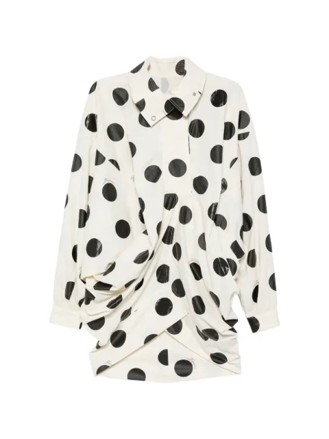 Jacquemus polka-dot cocoon-sleeve jacket