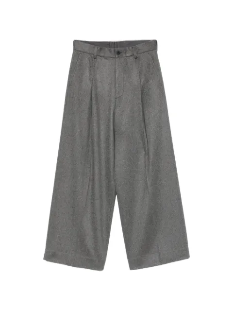 ssstein pleated wide-leg trousers