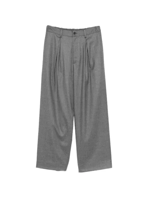 ssstein pleated wide-leg trousers