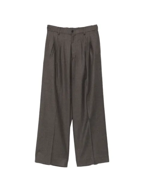 ssstein pleated wide-leg trousers