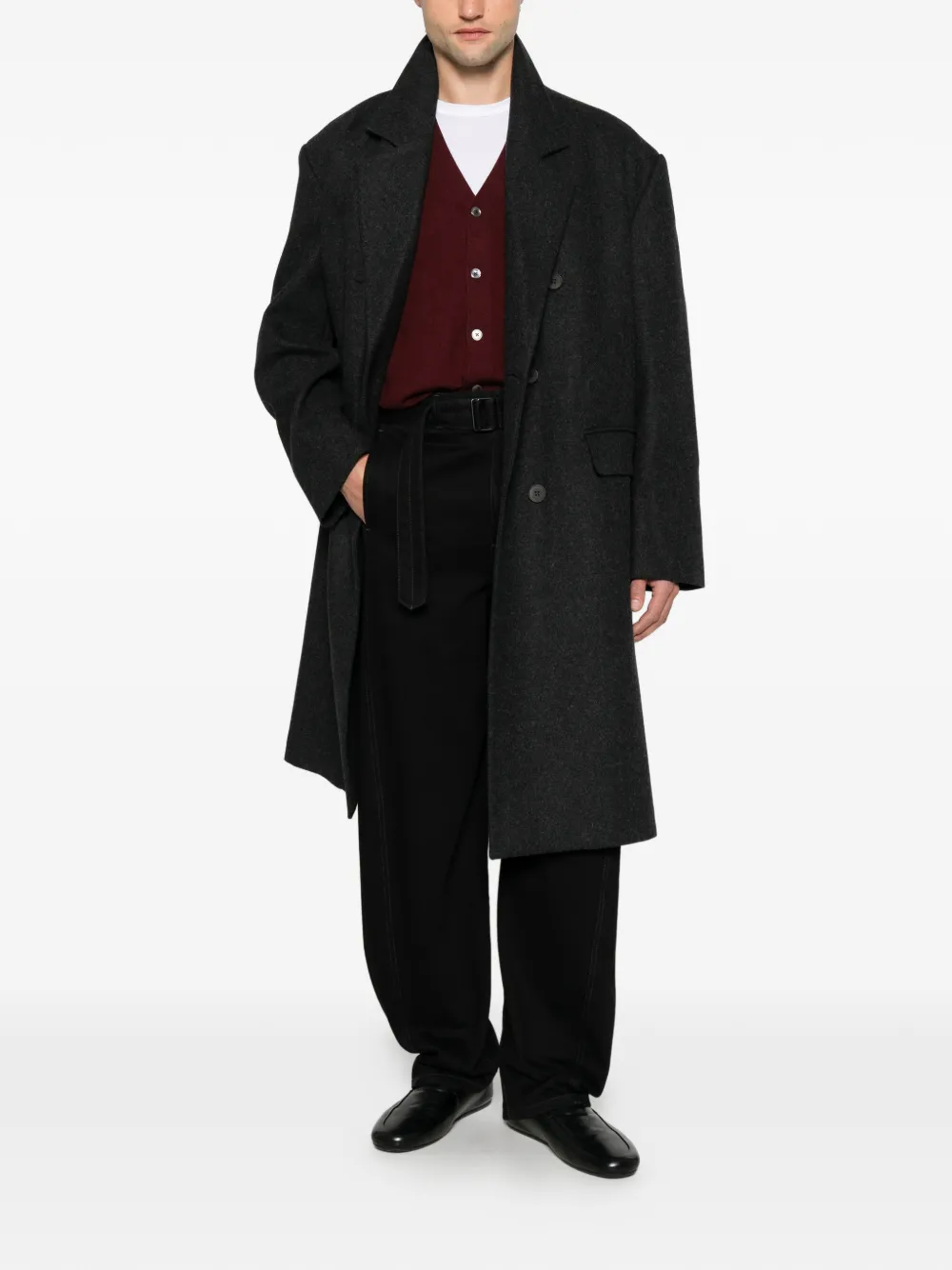 DIKTAT V-neck button-up cardigan - Rouge DIKTAT V-neck button-up cardigan - Rouge