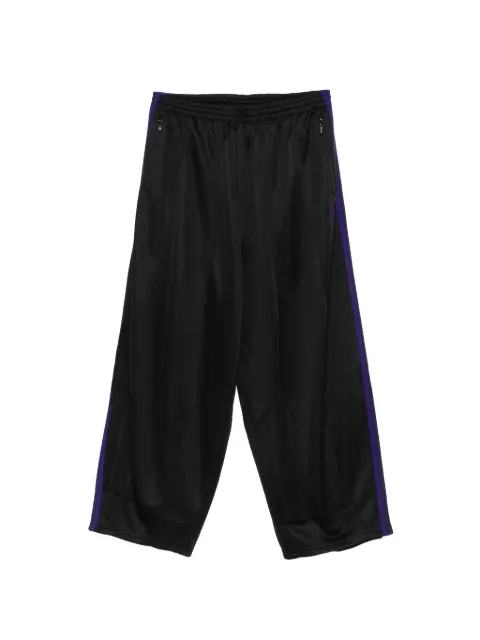 Needles side-stripe logo-embroidered track pants
