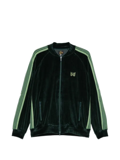 Needles side-stripe velvet jacket