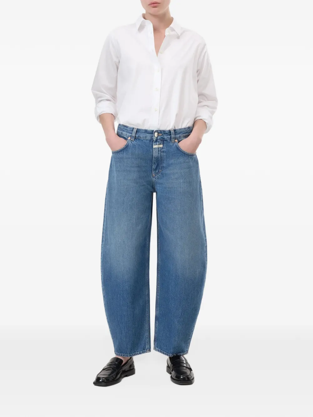 Closed Jazzie barrel-fit jeans Blauw
