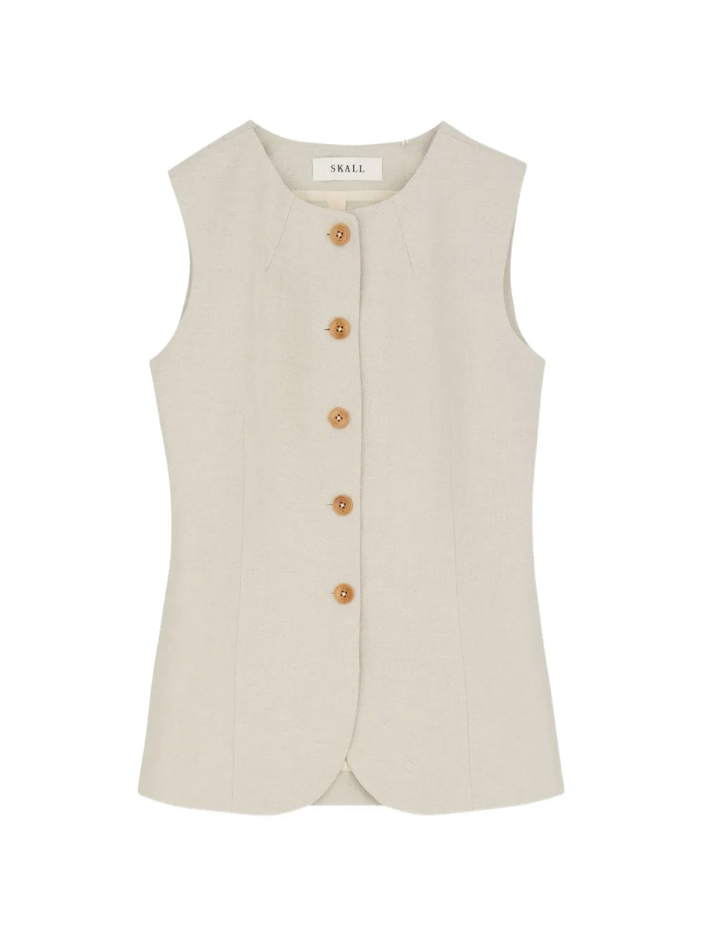 Skall Studio Clementine tailored waistcoat - Nude