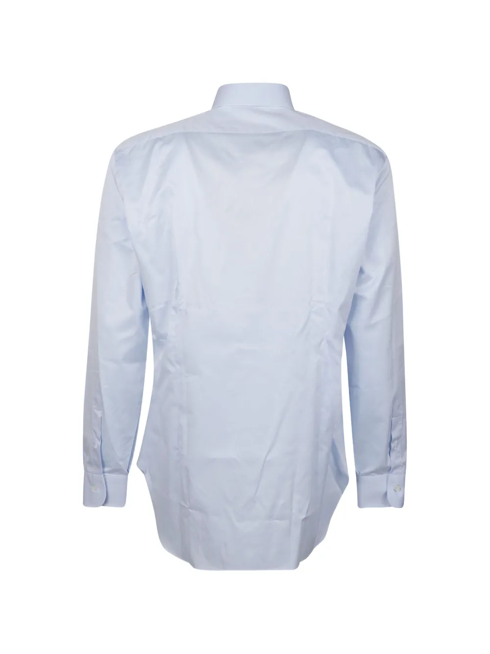 Barba spread-collar button-up shirt Blauw