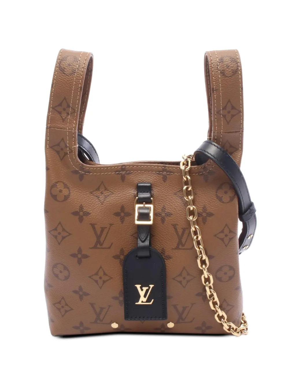 Louis Vuitton Pre-Owned 2021-2026 Monogram Reverse Atlantis BB satchel - Marrone
