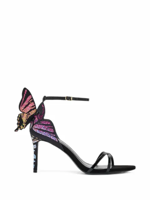 Sophia Webster Chiara crystal-embellished mid sandals