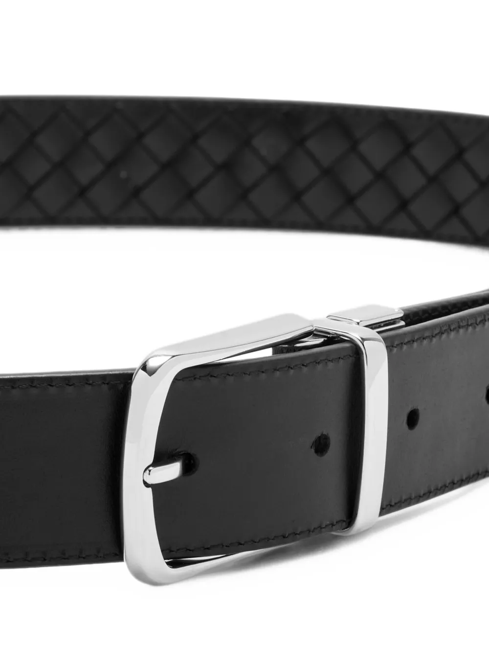 Officine Creative woven leather belt Zwart