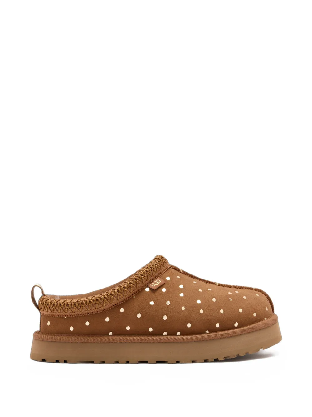 UGG Kids Tazz shiny dots slippers - Marrone