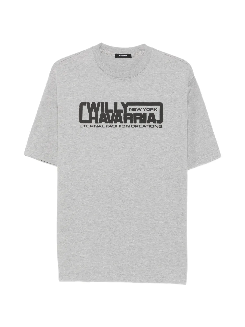 Willy Chavarria logo-print T-shirt Grijs