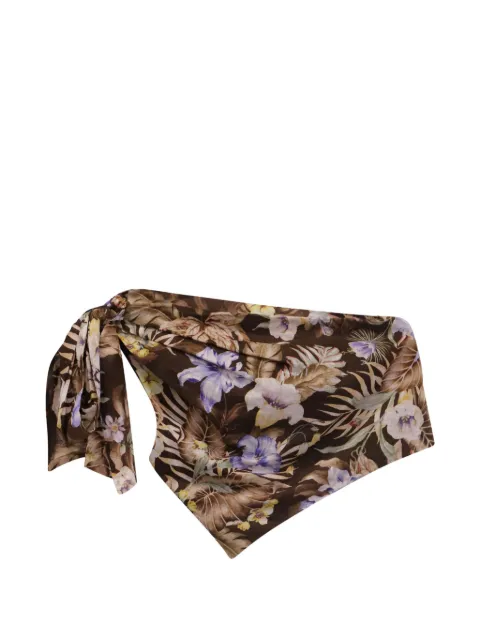ZIMMERMANN 2020s floral-print one-shoulder top