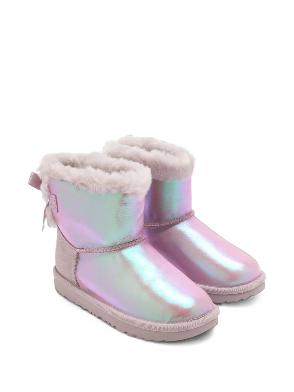 UGG Kids Mini Bailey Bow II Frosted ankle boots - Viola
