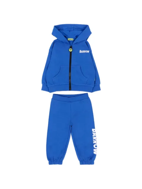 Barrow kids logo-print zip-up tracksuit