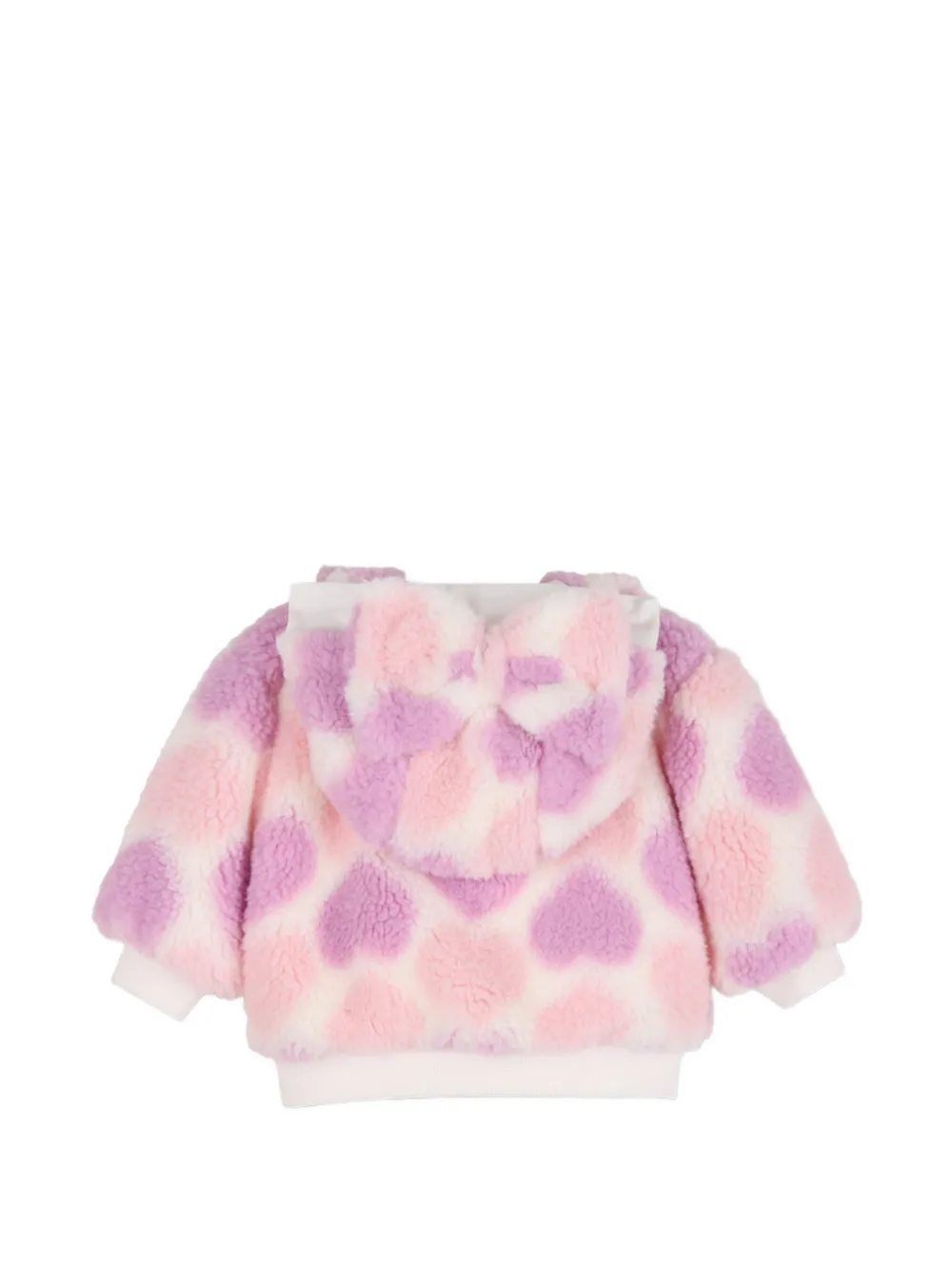 Billieblush Heart-print bow-detail coat Roze