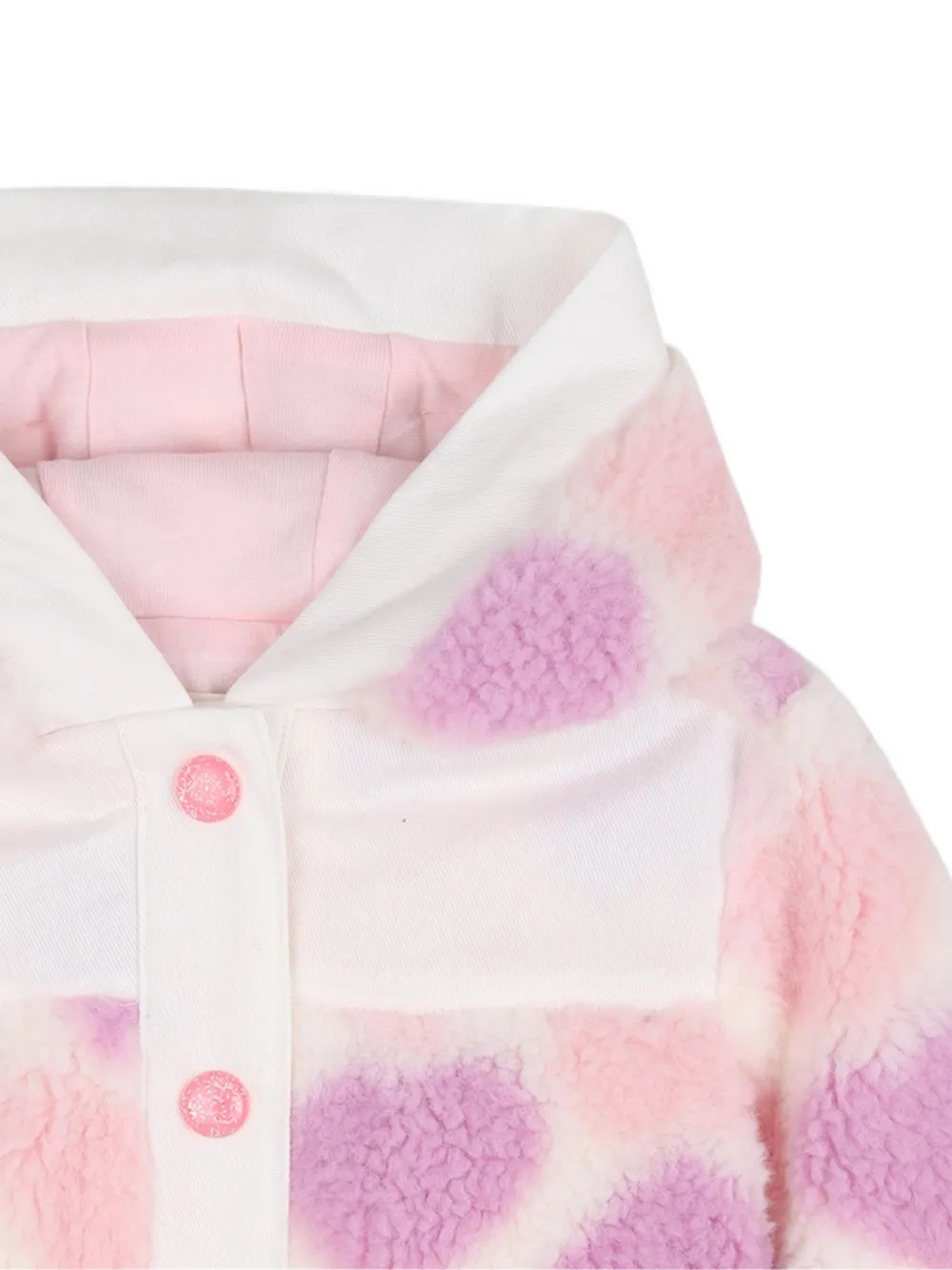 Billieblush Heart-print bow-detail coat Roze