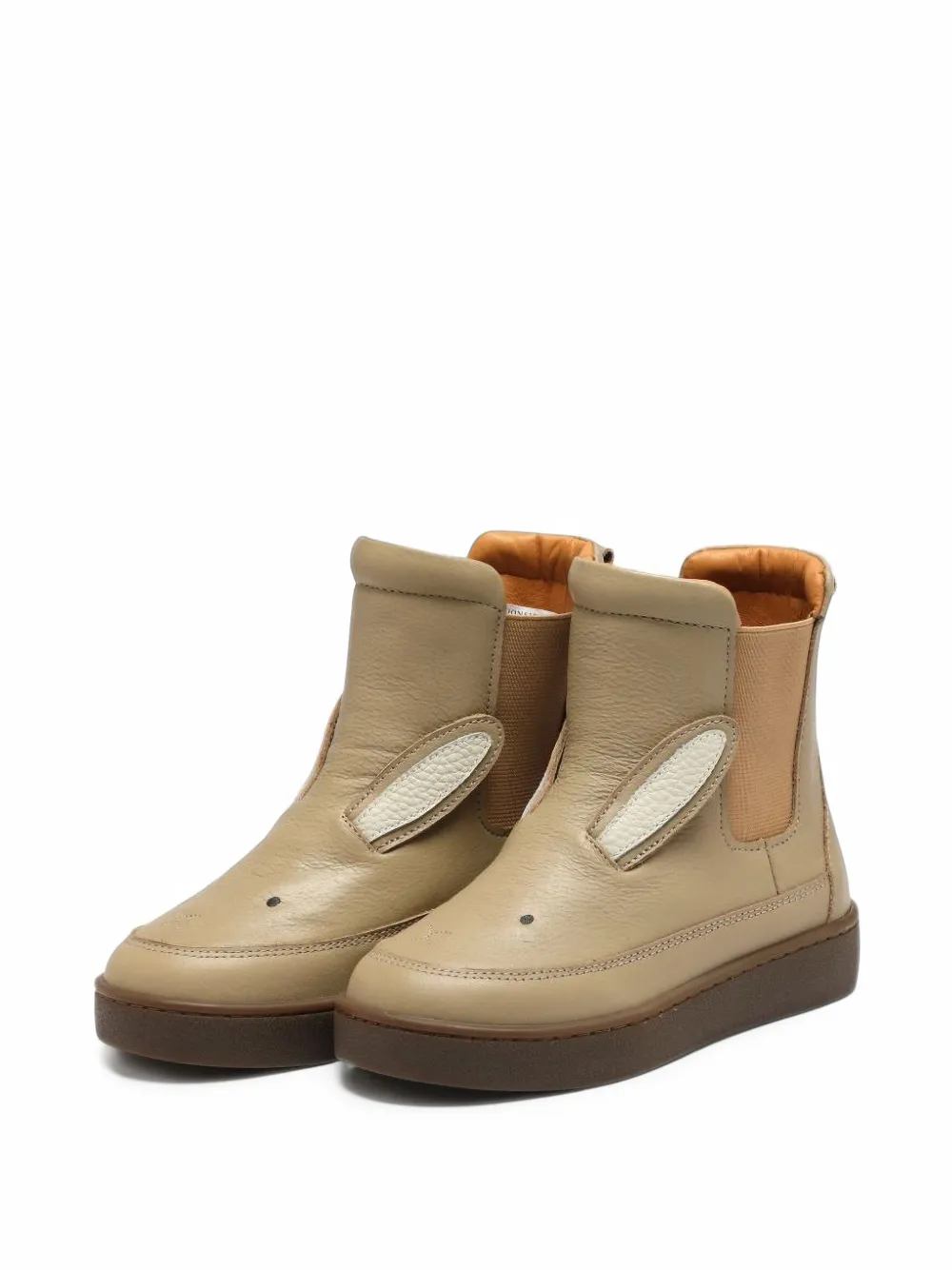 Donsje Thuru Classic animal-detail leather boots - Braun