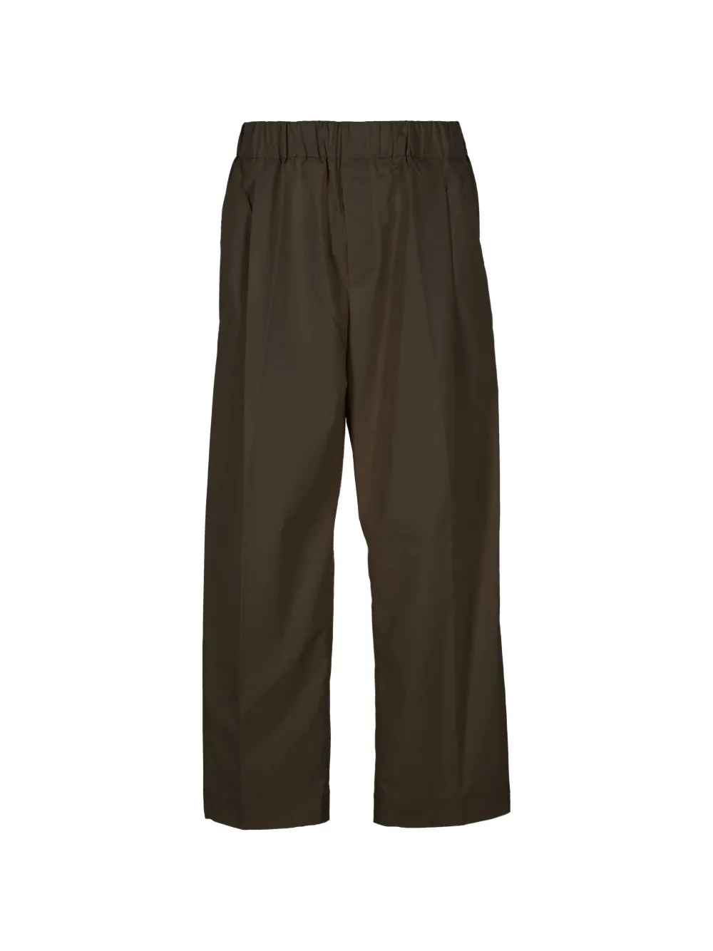 Hosio pantalon à taille élastiquée - Marron Hosio pantalon à taille élastiquée - Marron