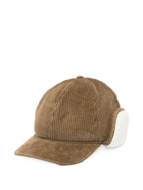 Lacoste corduroy ear-flap cap