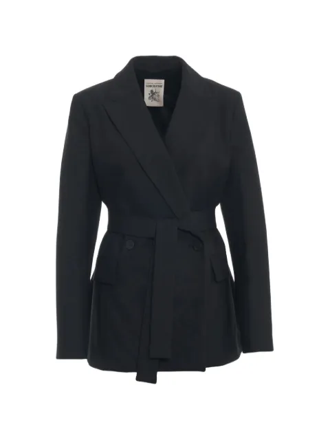 Semicouture Allison belted notched-lapel jacket