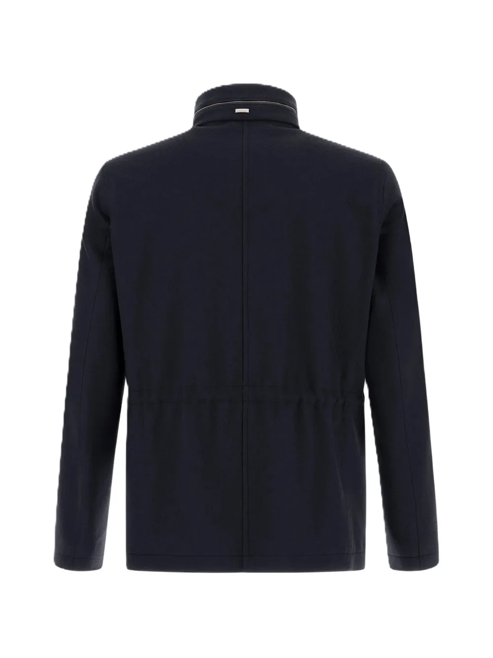 Herno wool-cashmere field jacket Blauw