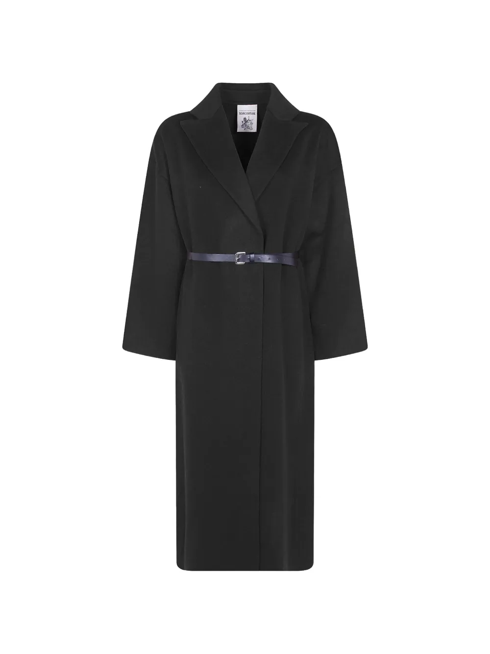 Semicouture Isolde double-breasted belted coat - Schwarz