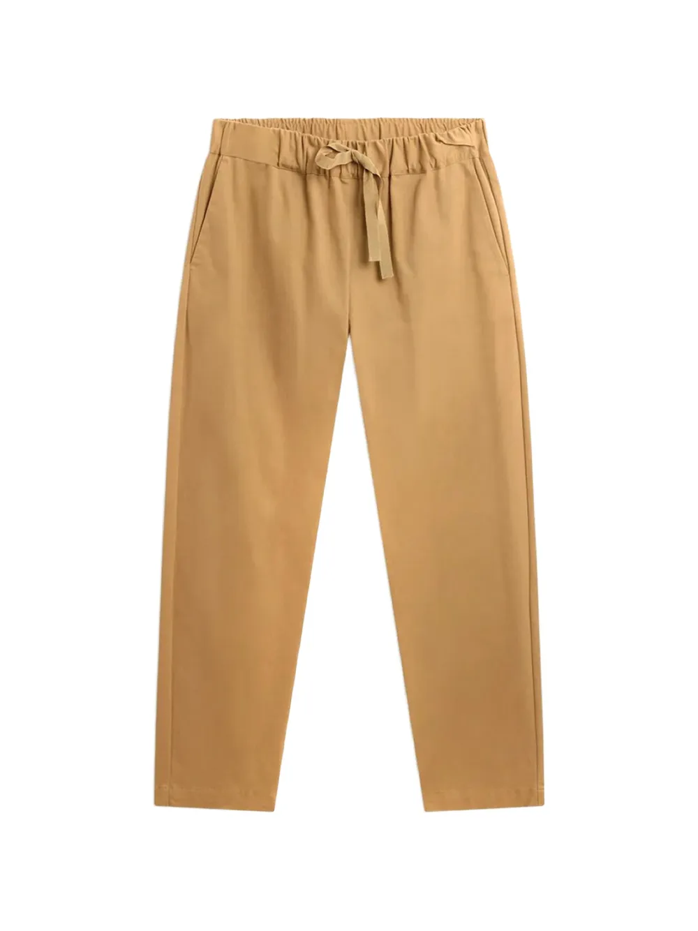 Semicouture Buddy drawstring-waist cotton-gabardine trousers Bruin
