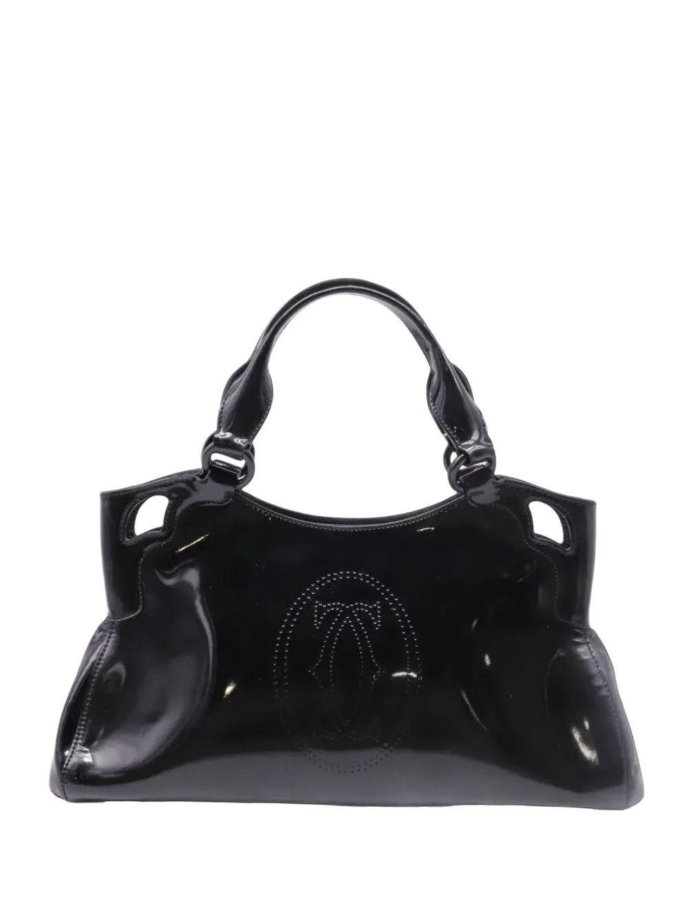 Cartier Marcello De Cartier patent leather tote bag - Schwarz