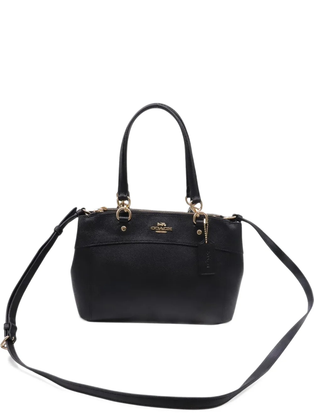 Coach Vintage 2010s Mini Brooke leather carryall bag in Black