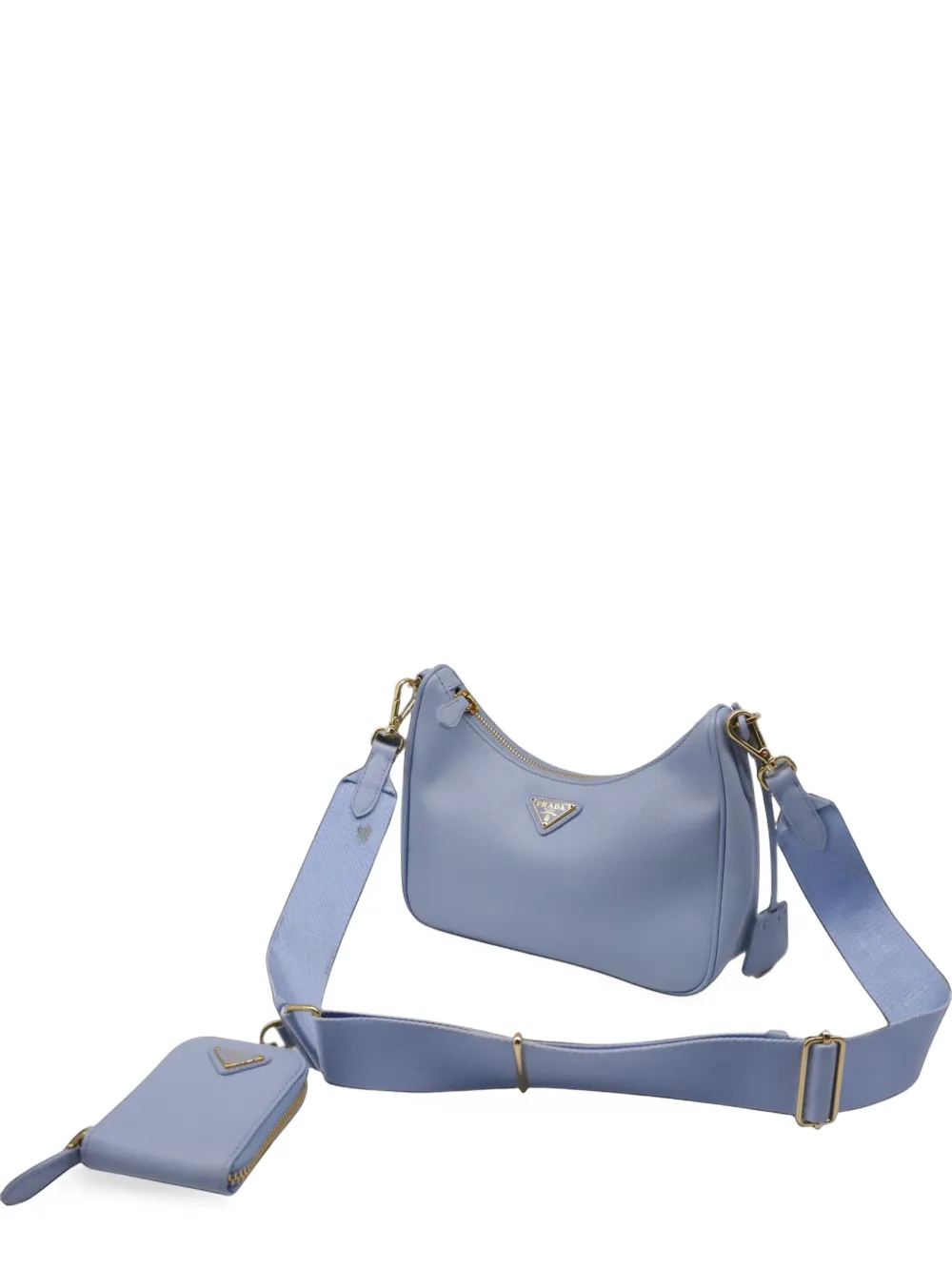 Prada Pre-Owned Re-Edition 2005 Saffiano leather shoulder bag - Blu