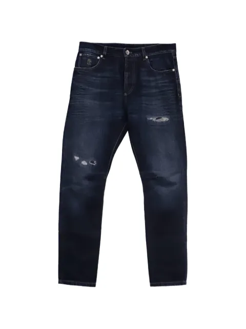 Brunello Cucinelli Vintage 2020s tattered denim jeans