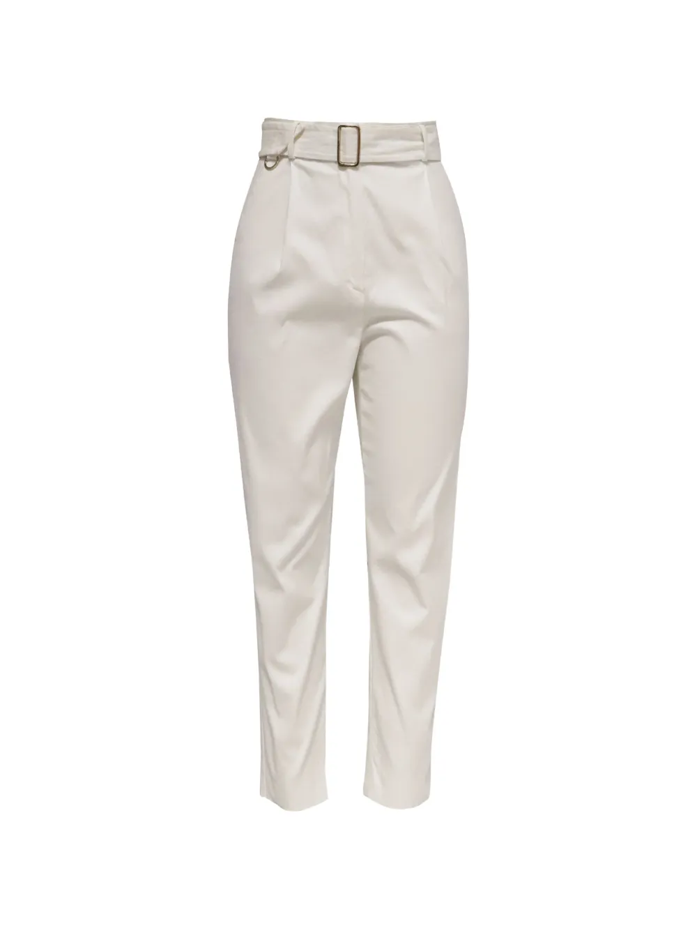 Max Mara 2020s belted wide-leg trousers - Bianco