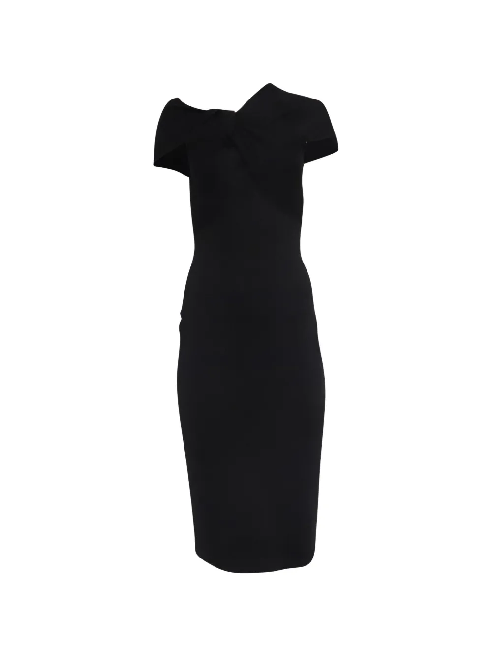 Victoria Beckham 2020s twist drape dress - Schwarz