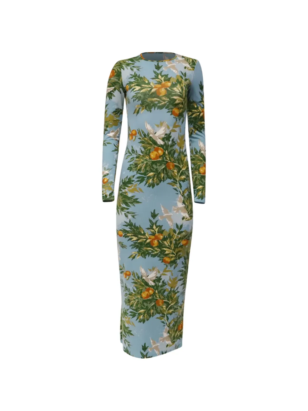 Reformation Tommie floral-print dress - Blue