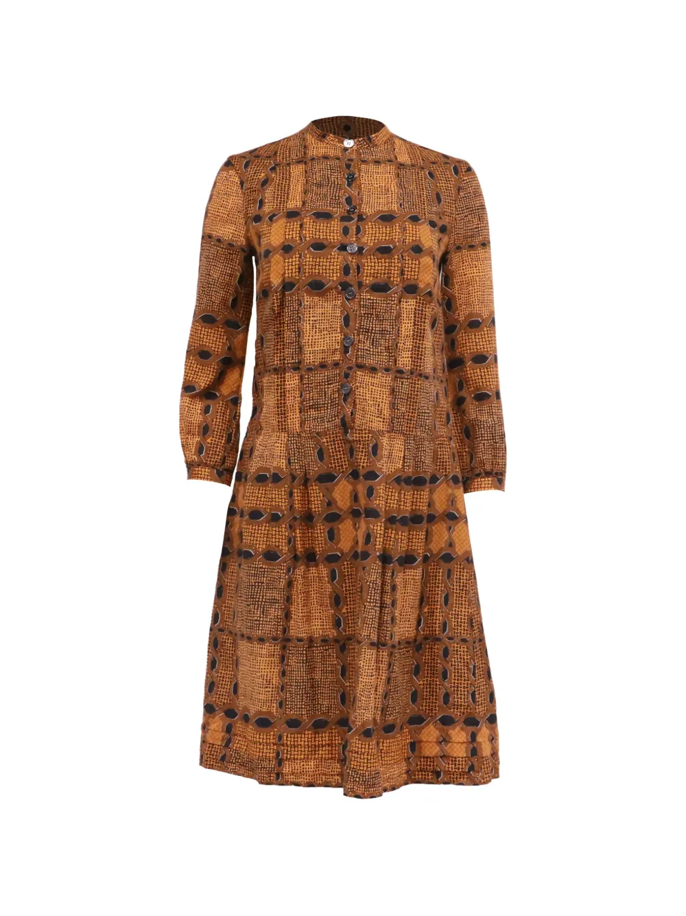 Burberry Pre-Owned Irenie printed shirt dress - Brown
