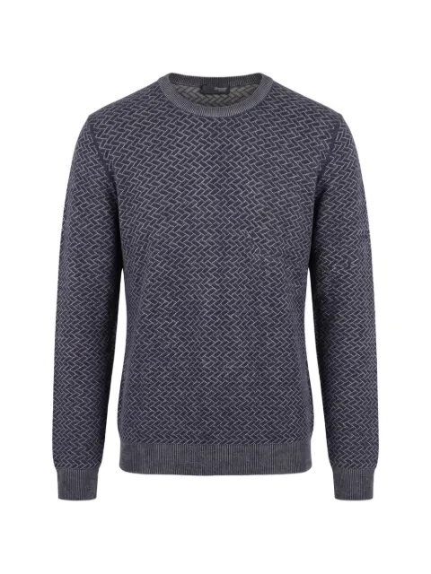 Drumohr herringbone-knit merino sweater