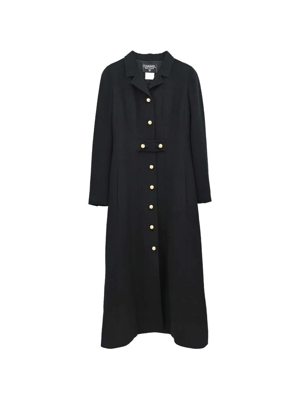 CHANEL Pre-Owned 1996 button-down coat - Schwarz