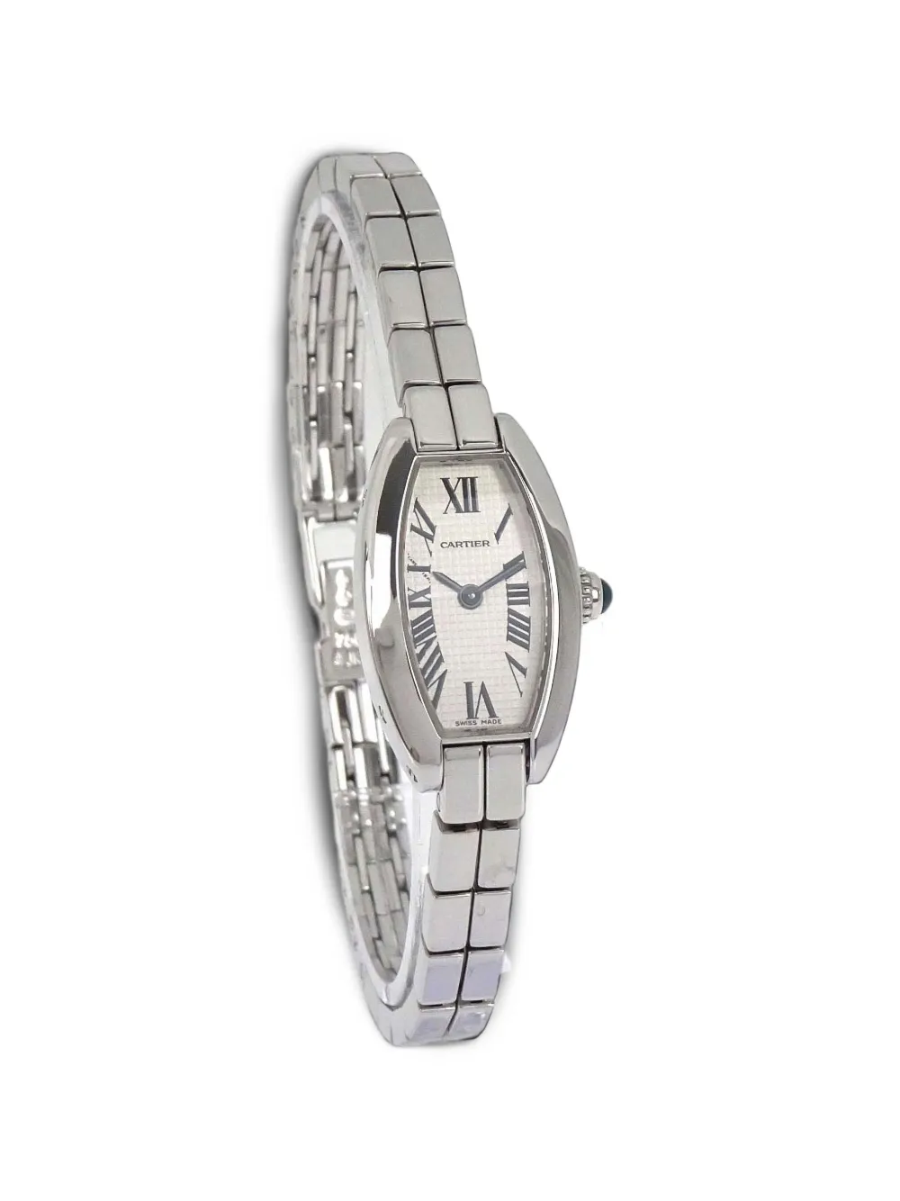 Cartier 1990-2000 Tonneau Lanières 15mm watch - Weiß
