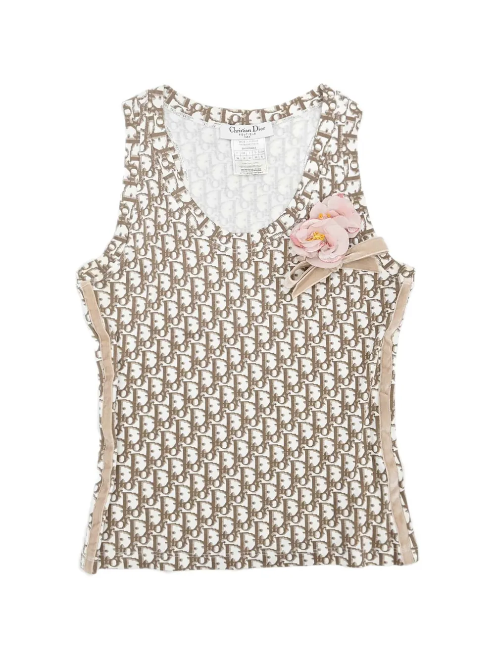 Christian Dior Pre-Owned 2005 Trotter tank top - Bianco