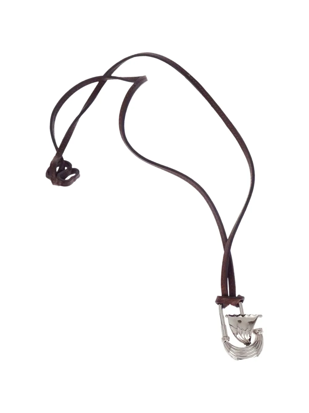 Hermès Pre-Owned 2006 L’ Air de Paris Yacht Cadena pendant necklace - Argento